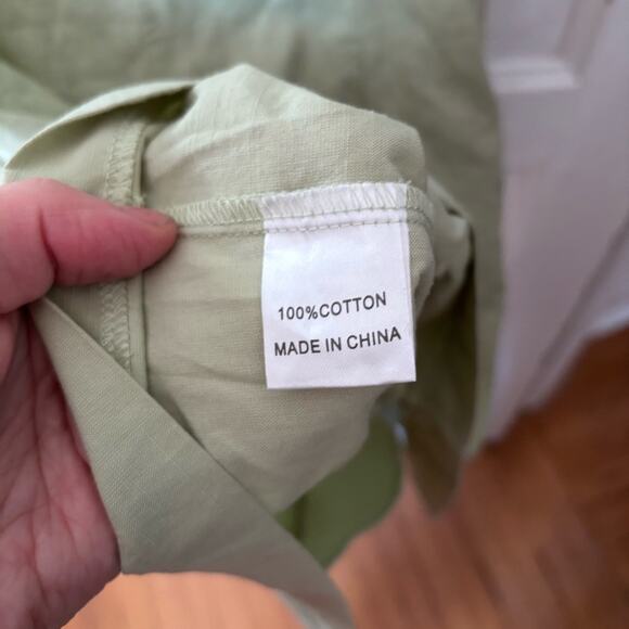 Princess Polly Oden Mini green button up dress - Picture 4 of 4